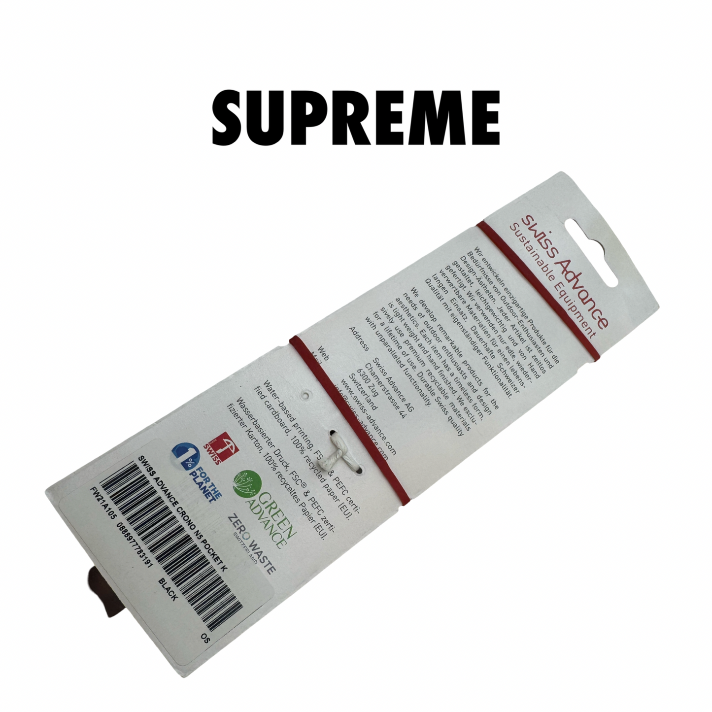Supreme/Swiss Advance Crono N5 Pocket Knife black FW21