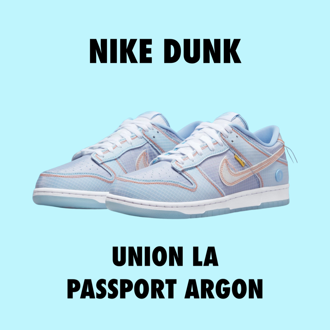 Nike x Union LA Dunk Low Passport Argon – Drexlers Nike x Union LA Dunk Low Passport Argon – Drexlers