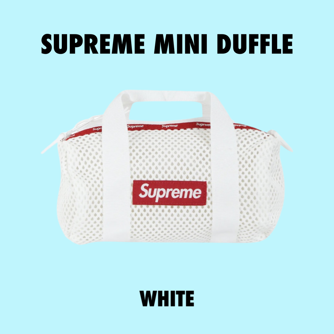 Supreme Mesh Mini Duffle Bag White – Drexlers