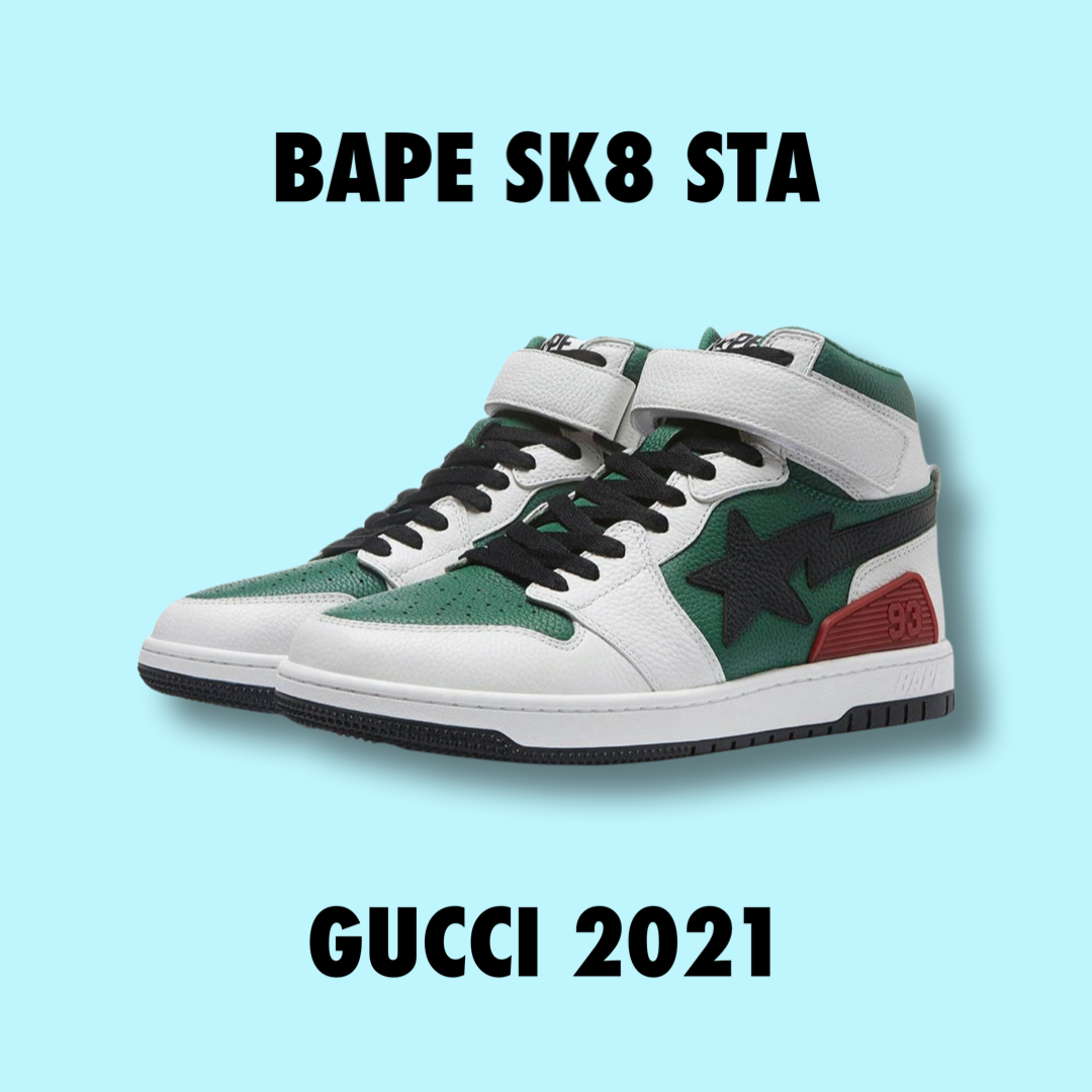 Bape Sk8 Sta Green White High