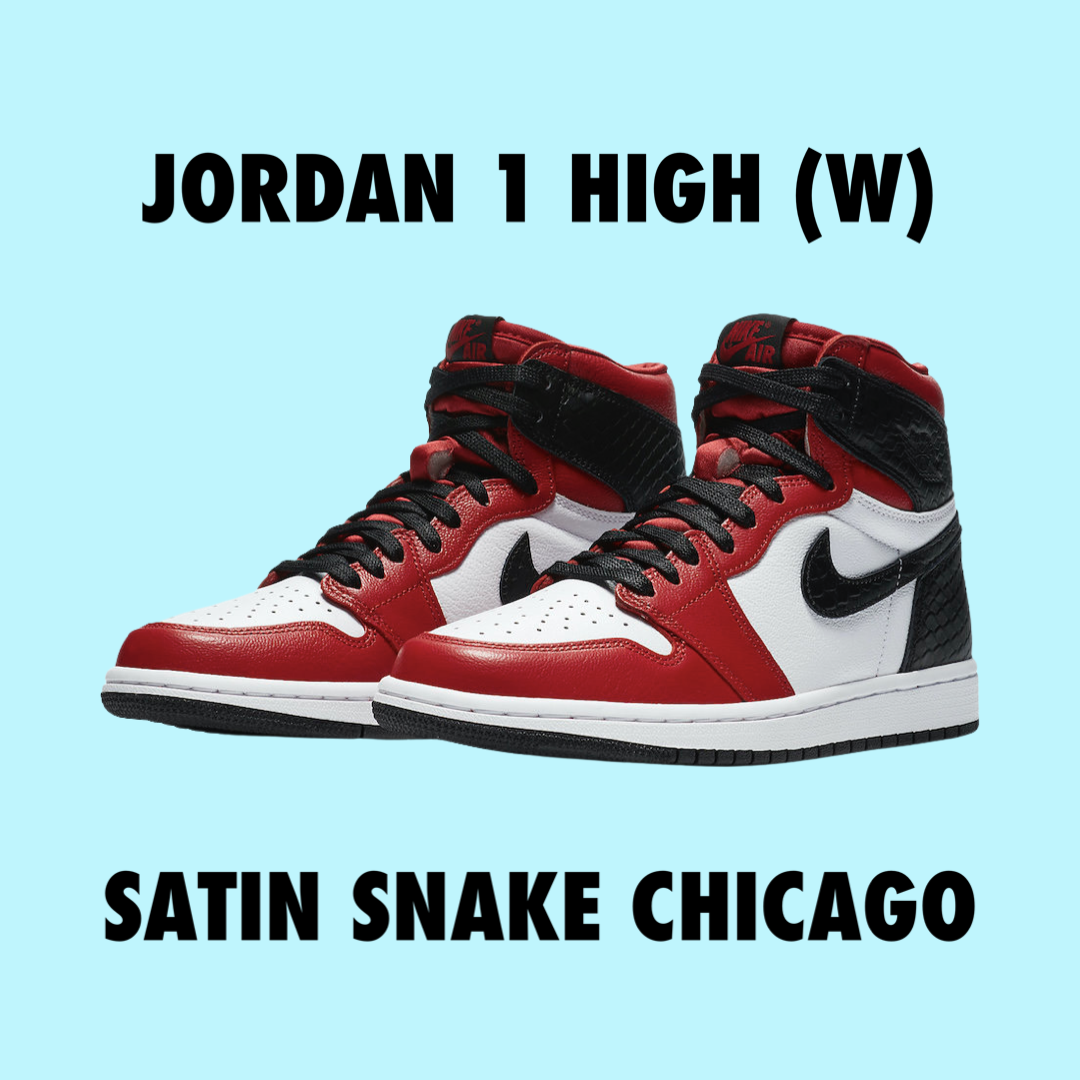 スニーカー Nike Air Jordan 1 Retro High Satin Snake Chicago WMNS 2020 Jordan 1 Satin Snake Chicago (W) 2020 – Drexlers