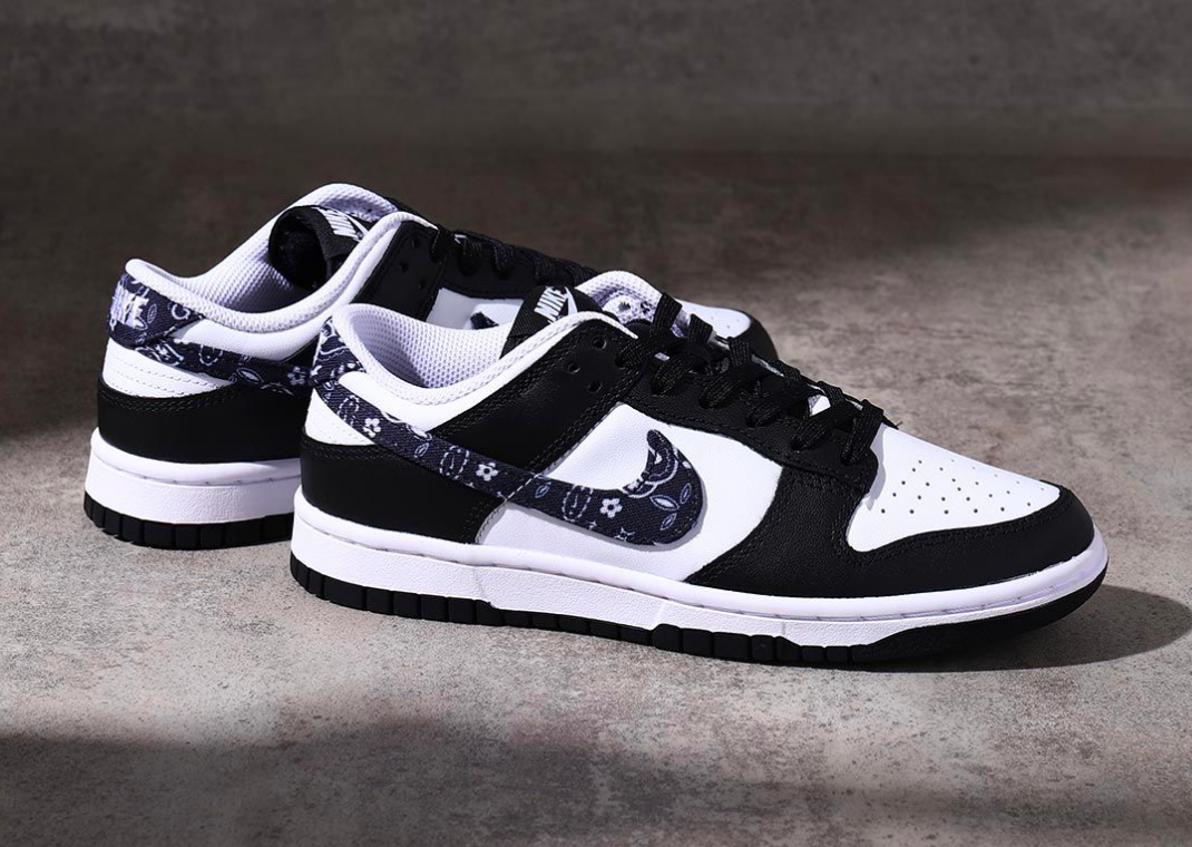 Nike dunks Paisley Black