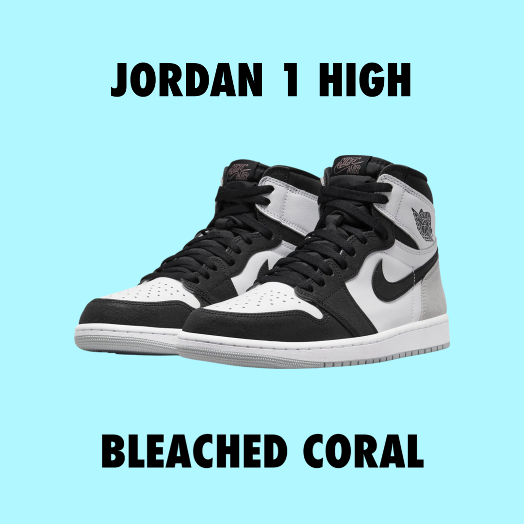 Jordan 1 high bleached buy coral