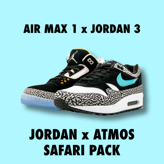 Jordan x Atmos Safari Pack Jordan3 + Air max 1