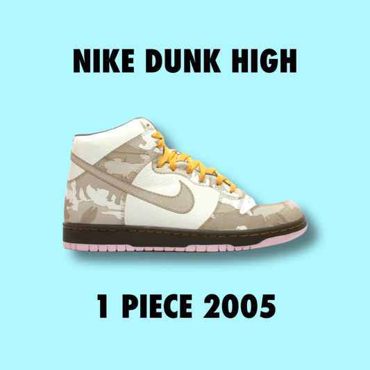 Nike Dunk High 1 Piece White Khaki Pink Ice