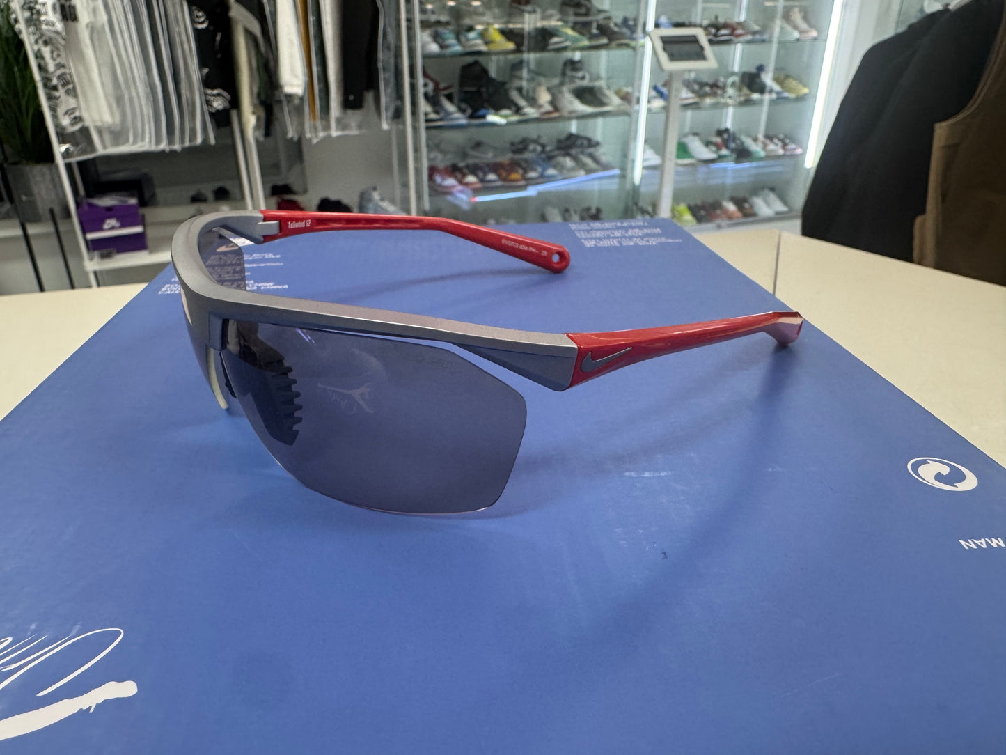 Nike Tailwind 12 Red Sunglasses