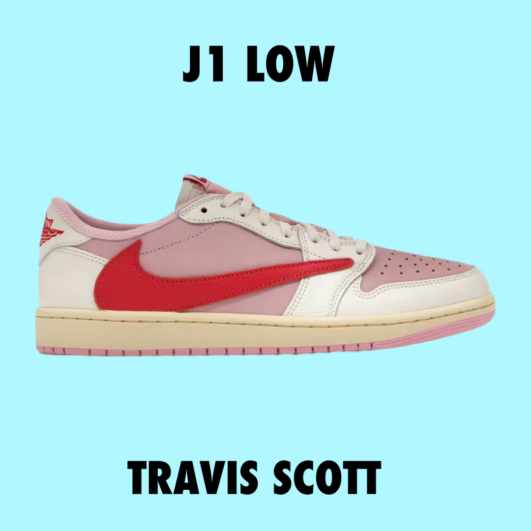Jordan 1 Retro Low OG SP Travis Scott Sail Tropical Pink