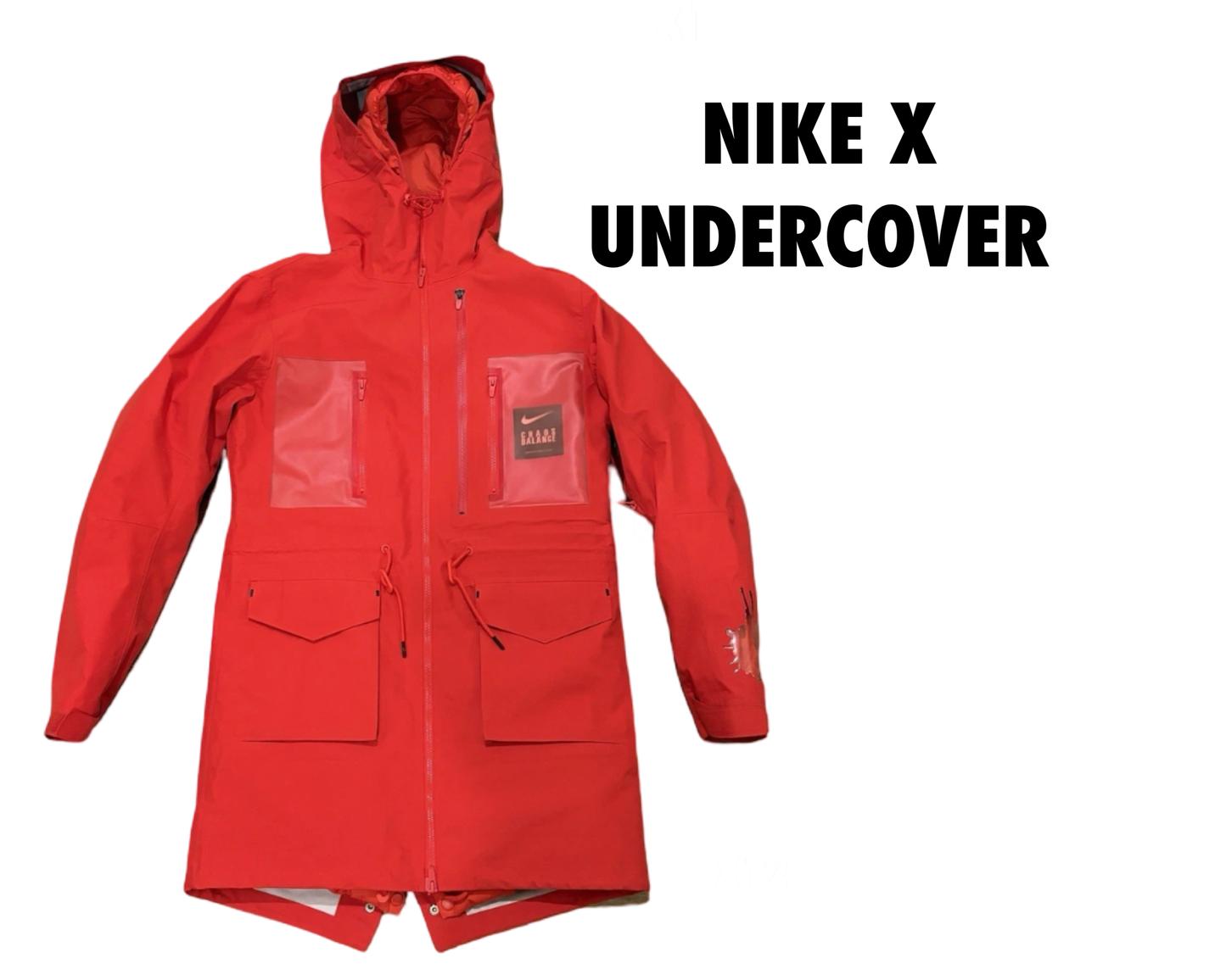 Nike x Undercover 3-in-1 Layered Fishtail Parka Jacket Red