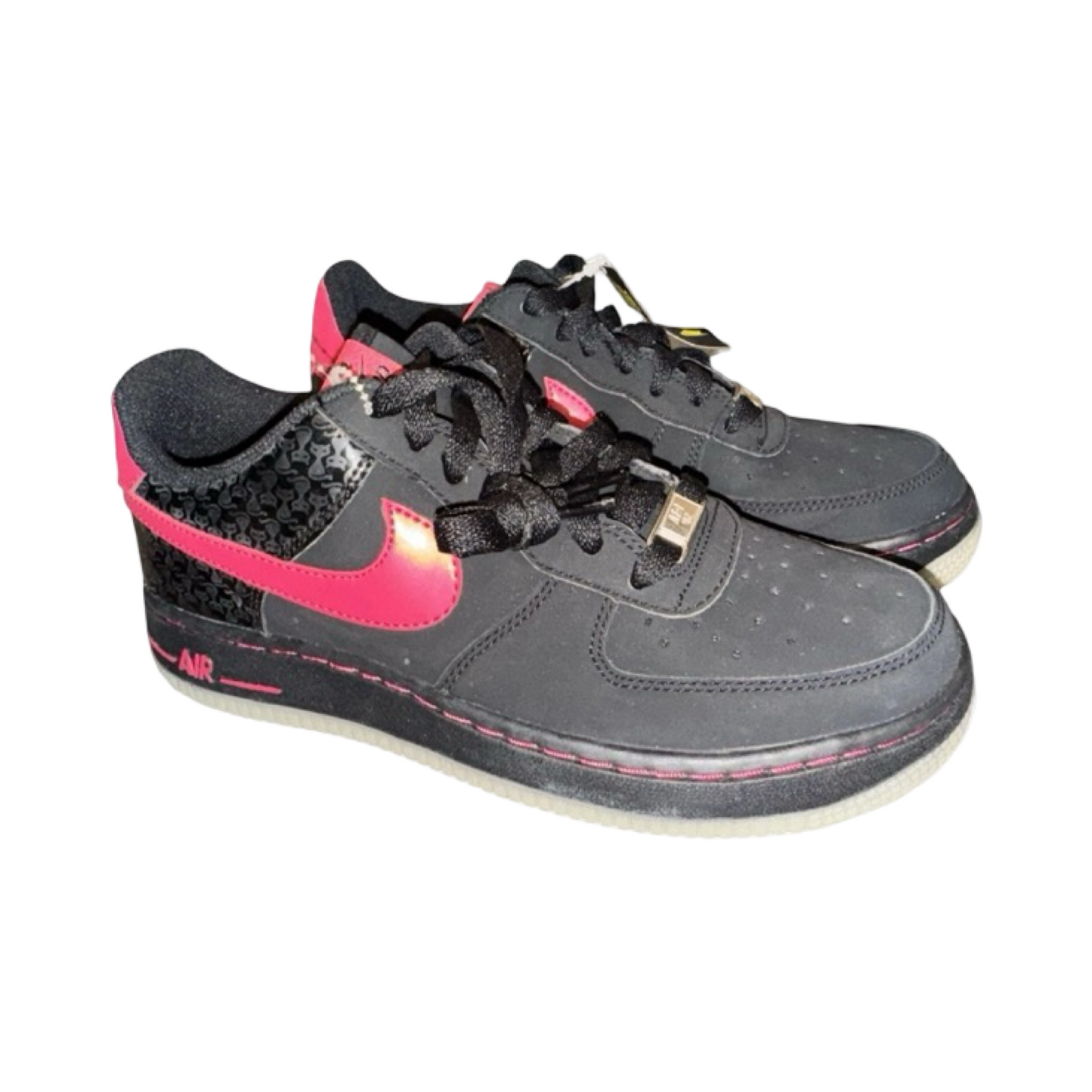 Nike Air Force 1 LE Berry and Black Cat pink Rare