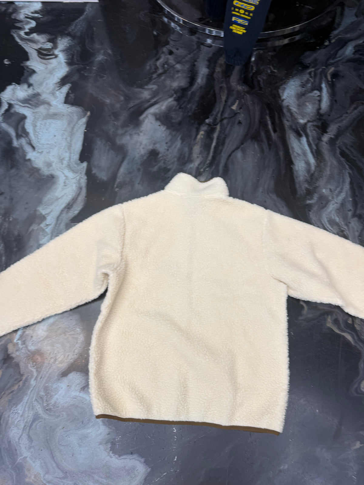 Travis Scott Trails Half-Zip Sherpa Pullover Natural