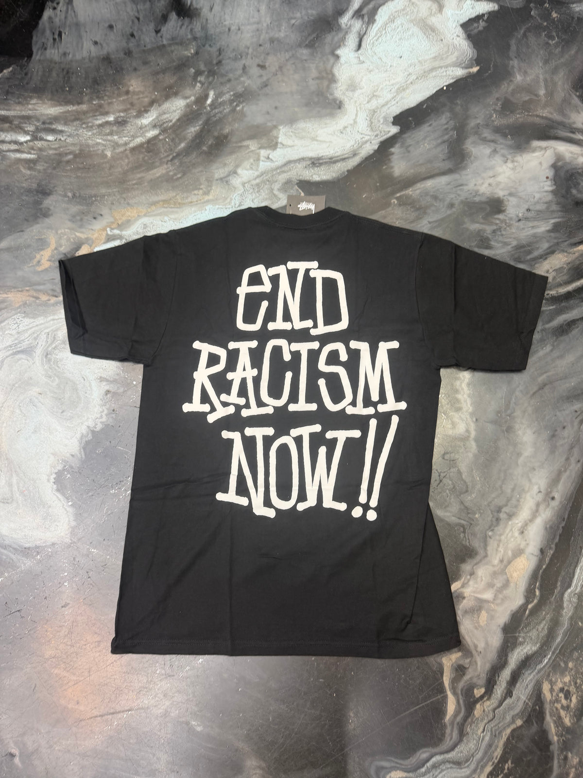 Stussy End Racism Tee Black S/S 2020