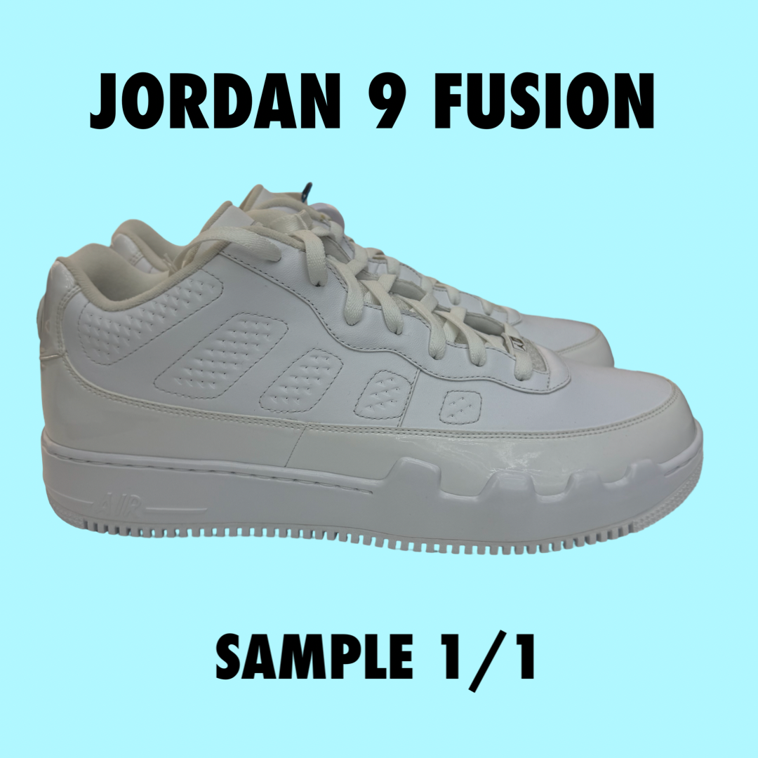 Nike Air Jordan Fusion 9 Low Promo Sample White Size Rare Unreleased  1/1