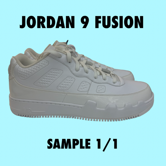 Nike Air Jordan Fusion 9 Low Promo Sample White Size Rare Unreleased  1/1