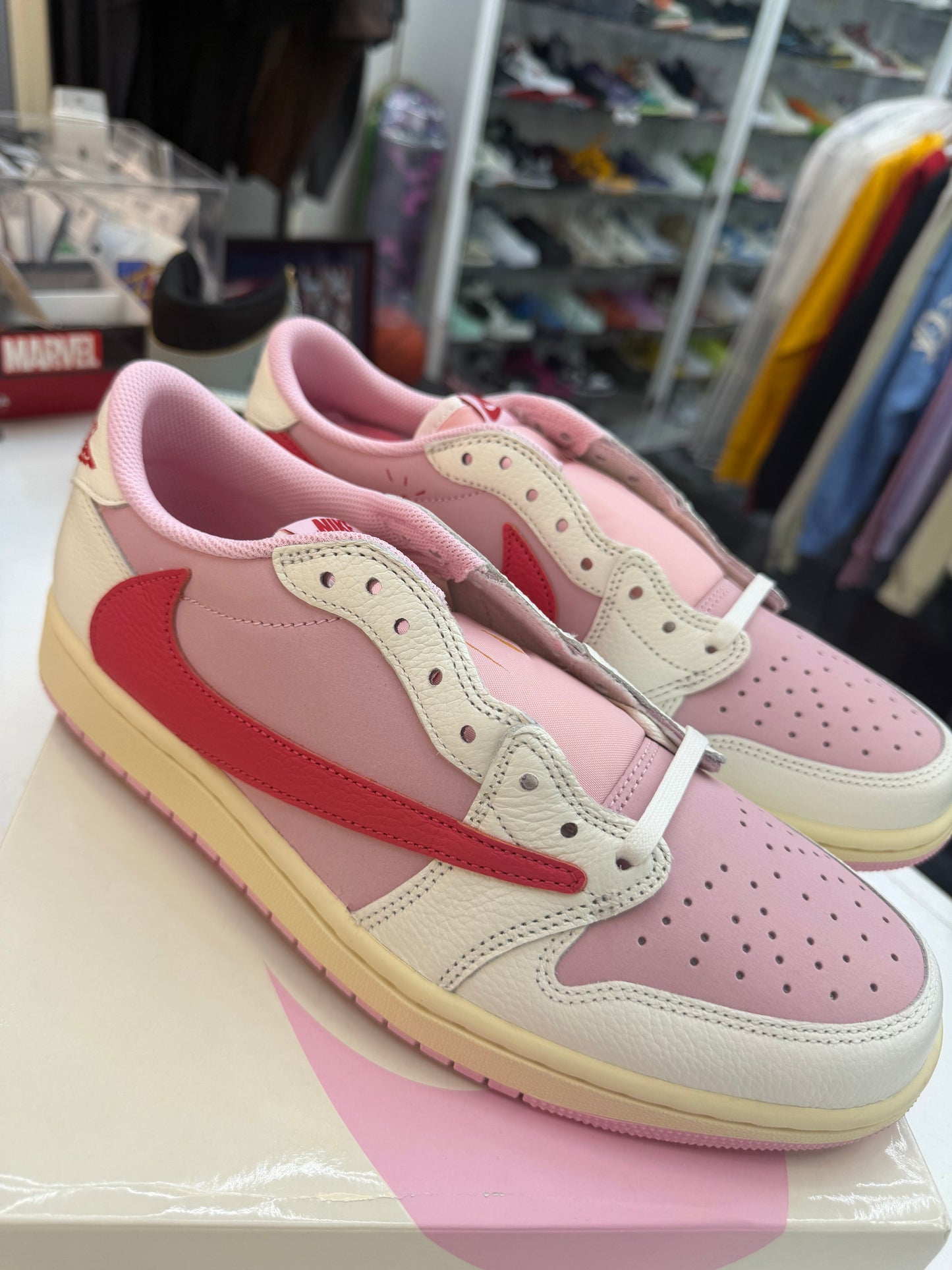 Jordan 1 Retro Low OG SP Travis Scott Sail Tropical Pink