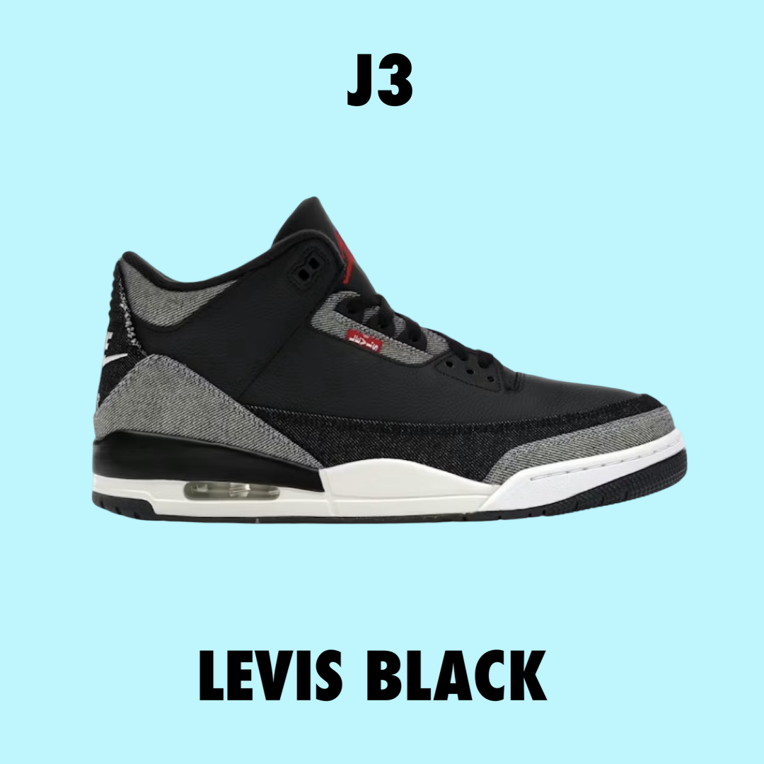 Jordan 3 Retro Levi's Black