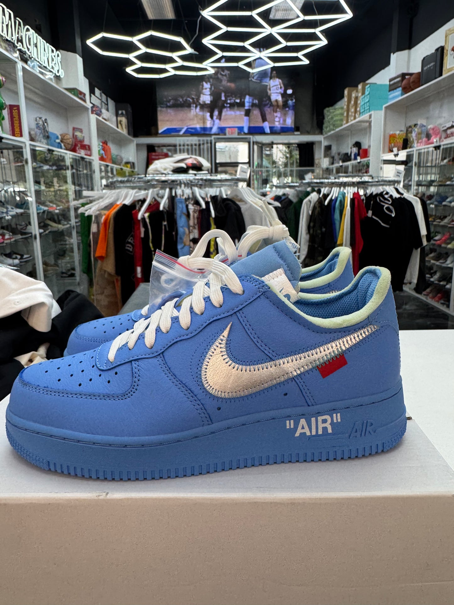 Off White x Nike Air Force 1 Low '07 MCA University Blue