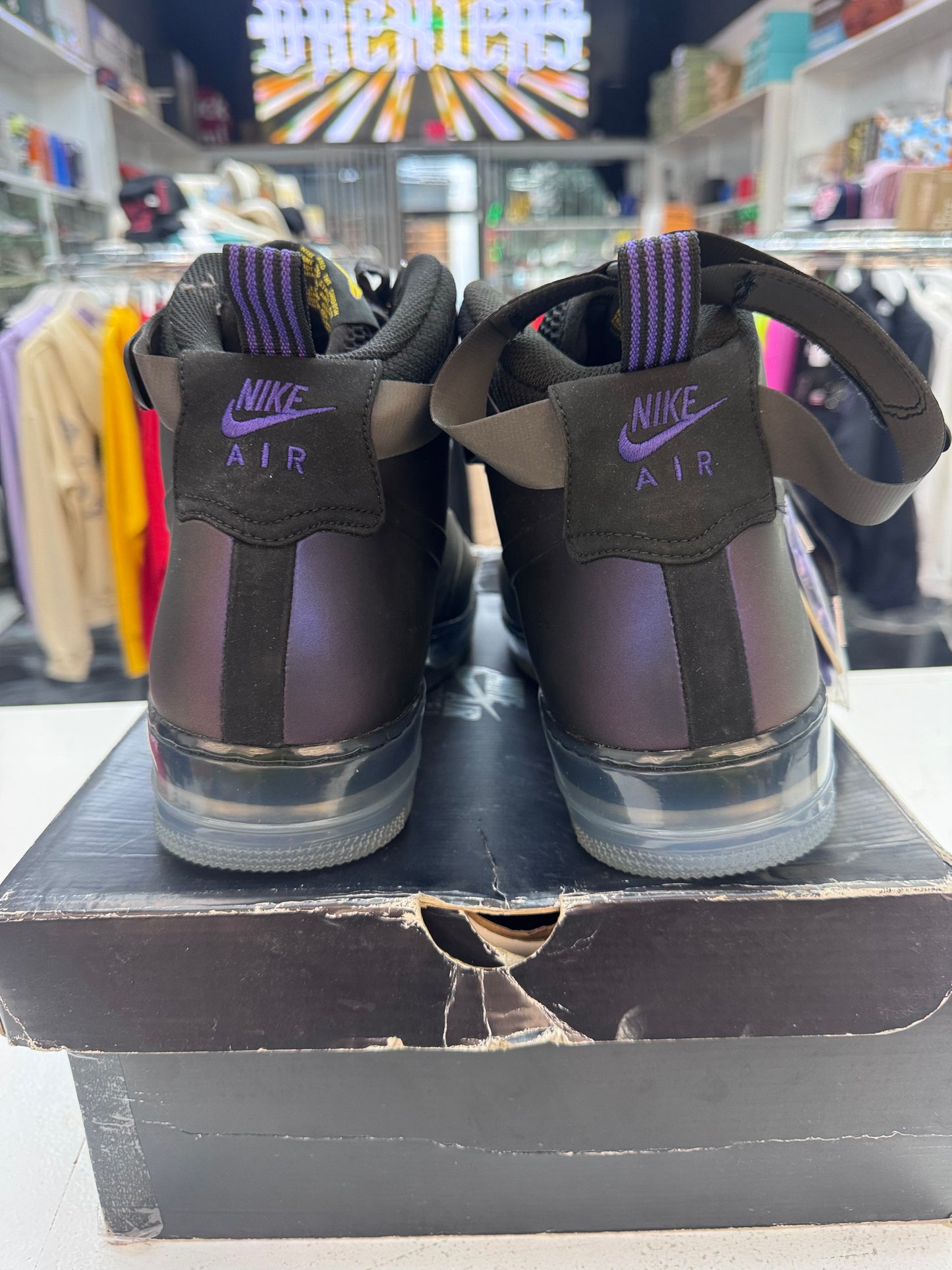 Nike Air Force 1 High Foamposite Eggplant Kobe 2011
