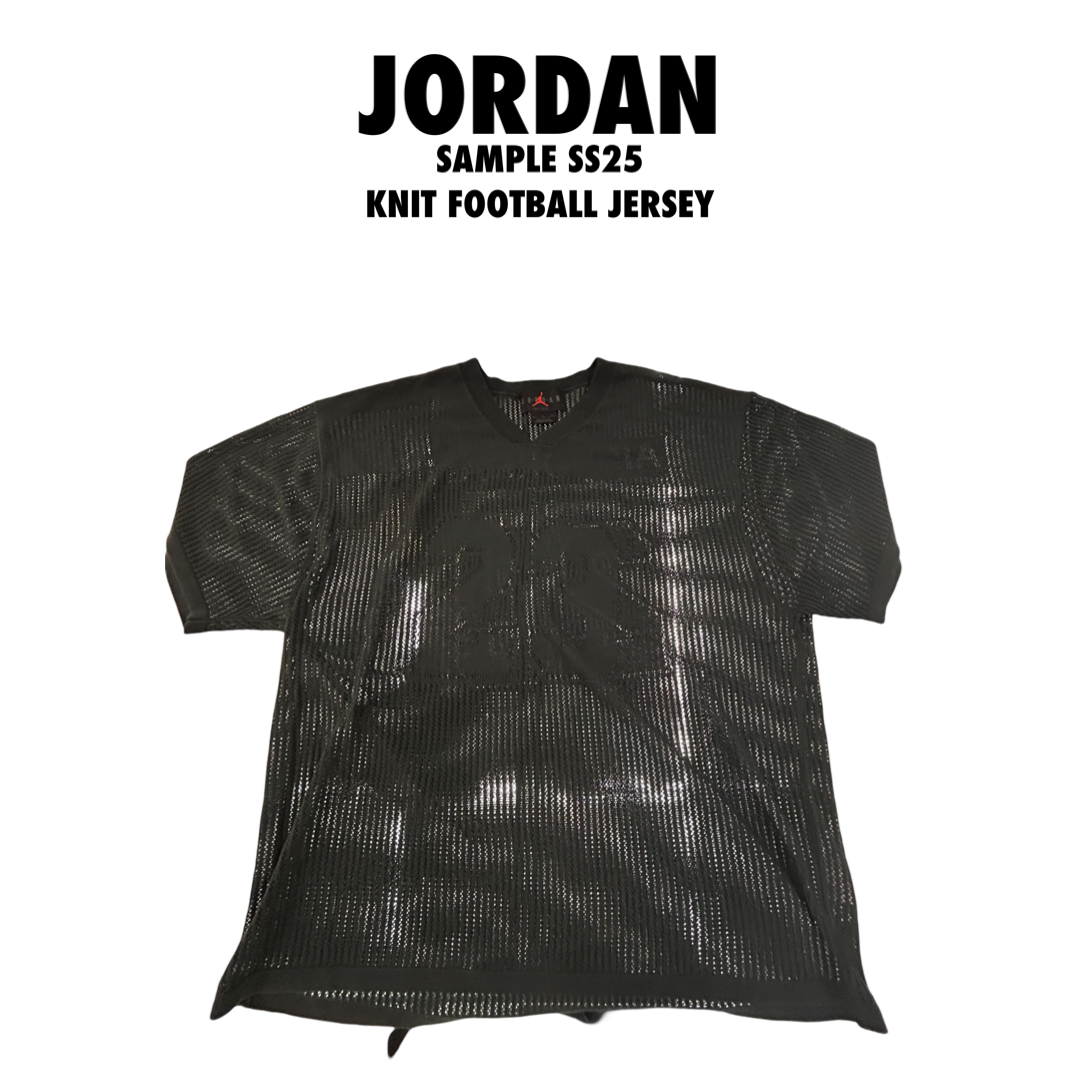 Jordan Sample 2025 Unreleased knit football jersey black