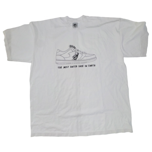 Warren Lotas Most Hated Shoe on Earth Tee White f&f