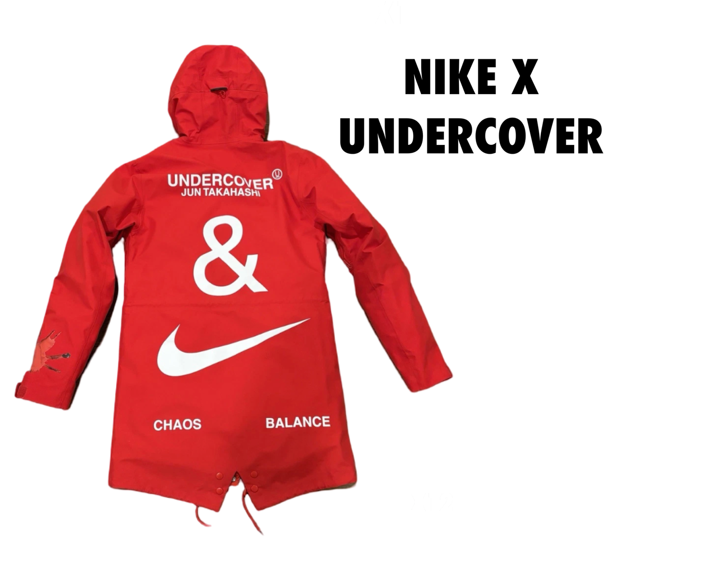 Nike x Undercover 3-in-1 Layered Fishtail Parka Jacket Red