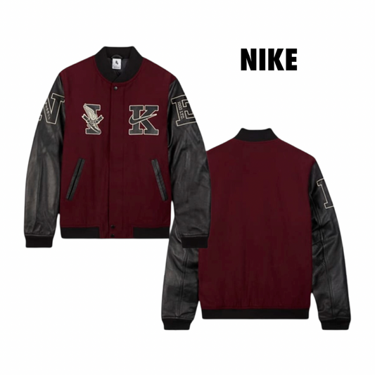 NIKE Destroyer Wool Varsity Bomber Jacket Men’s Size XS FQ0298-681 NWT