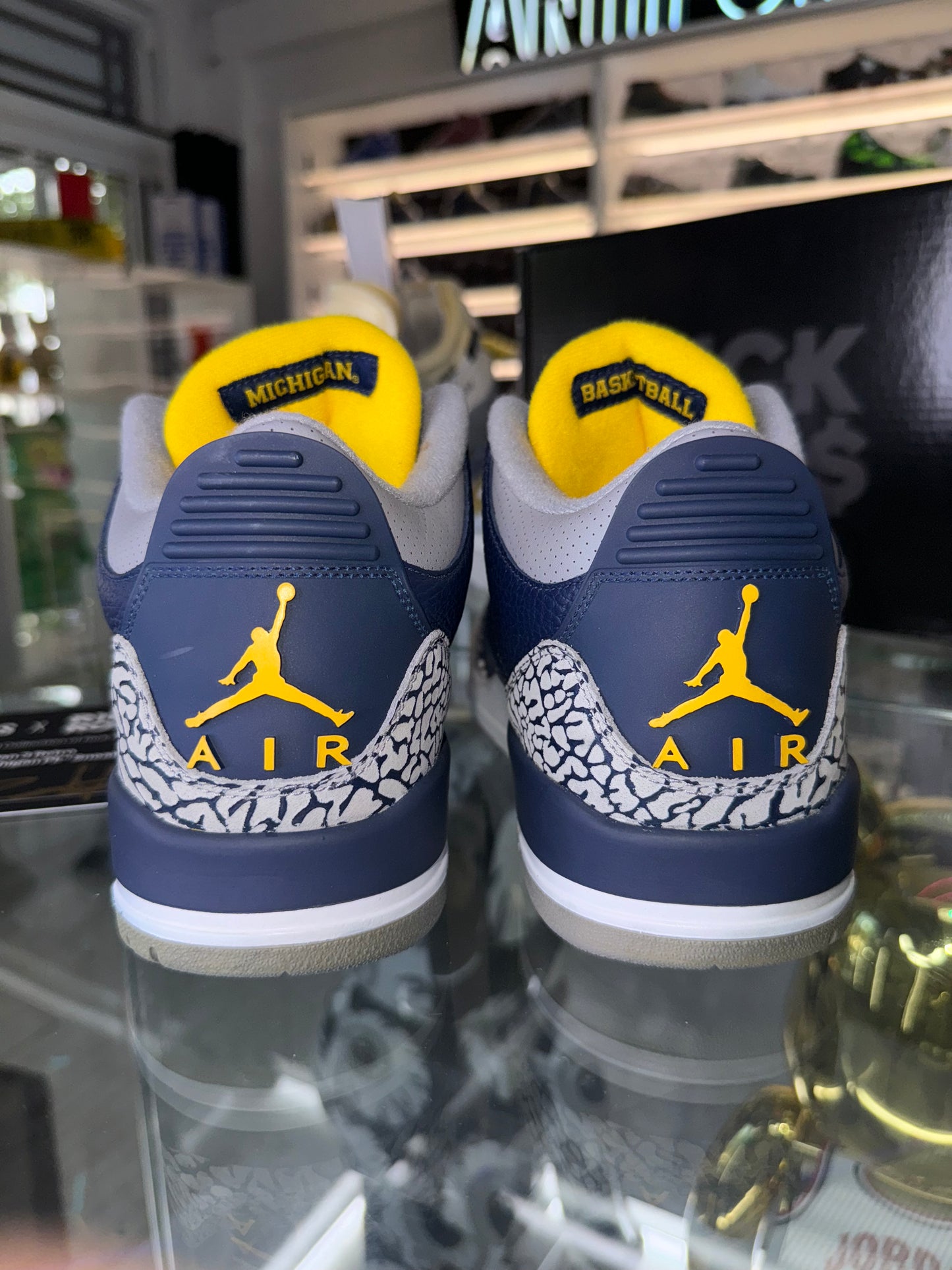 Jordan 3 PE Michigan Player Exclusive Rick Ross Owned And Worn size 11.5