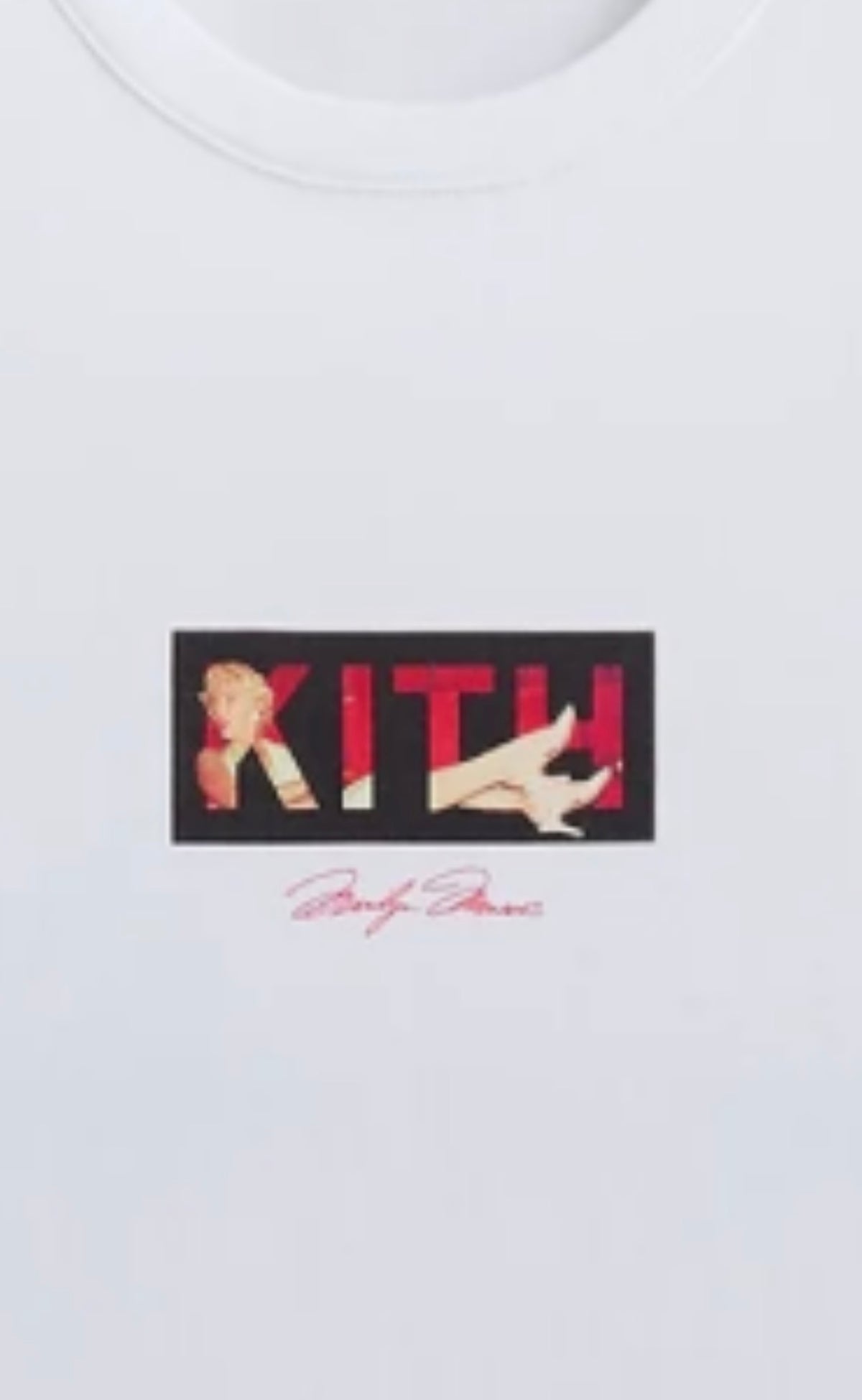 Kith for Marilyn Monroe Seven Year Classic box  Logo Tee - White