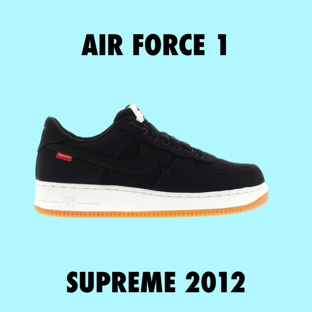 Nike Air Force 1 Low Supreme Black 2012