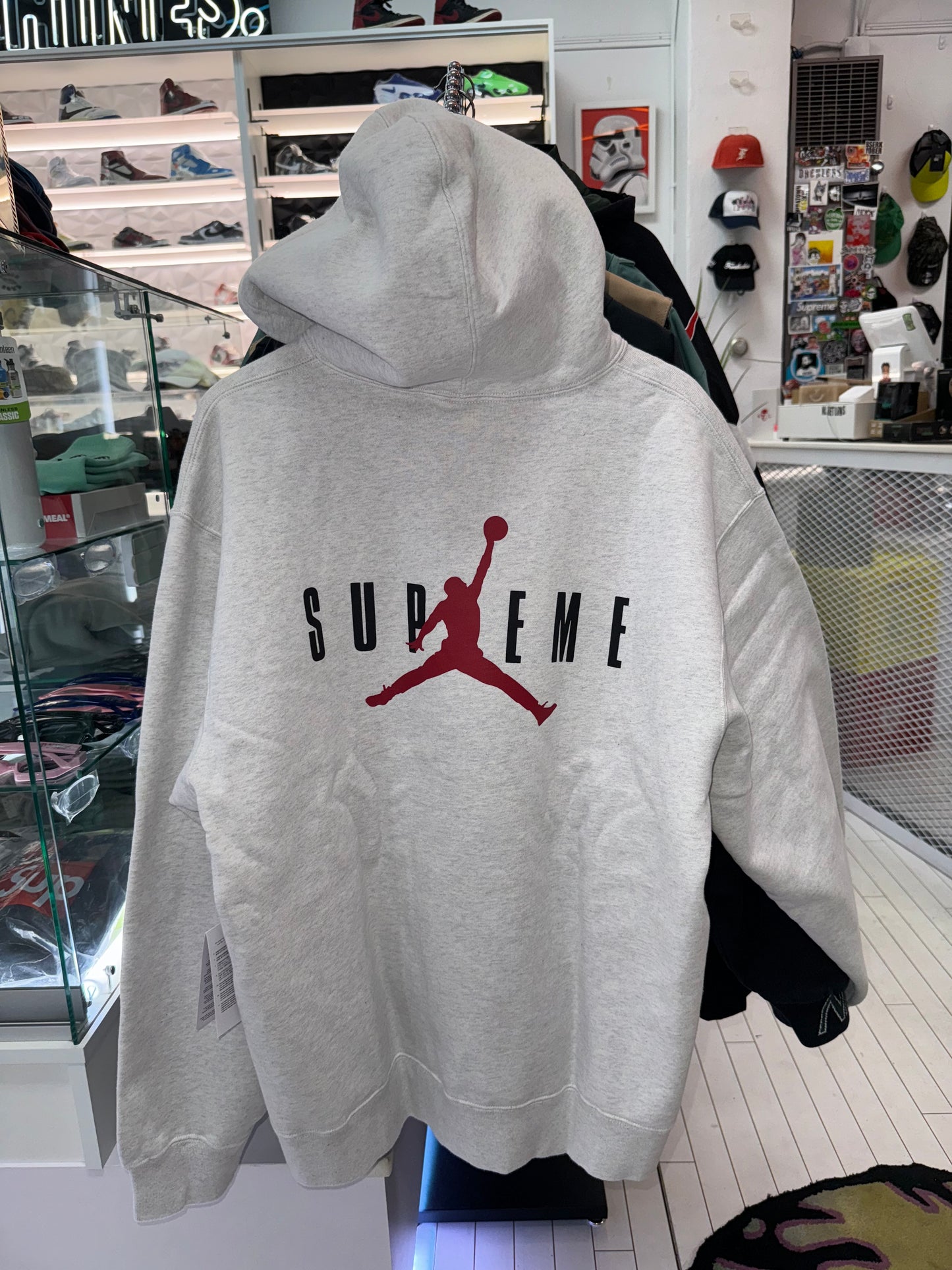 Supreme Jordan Hooded Sweatshirt (FW24) Grey