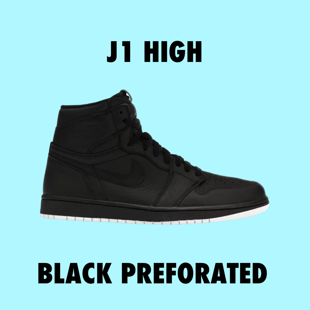 Jordan 1 Retro Black Perforated 2017