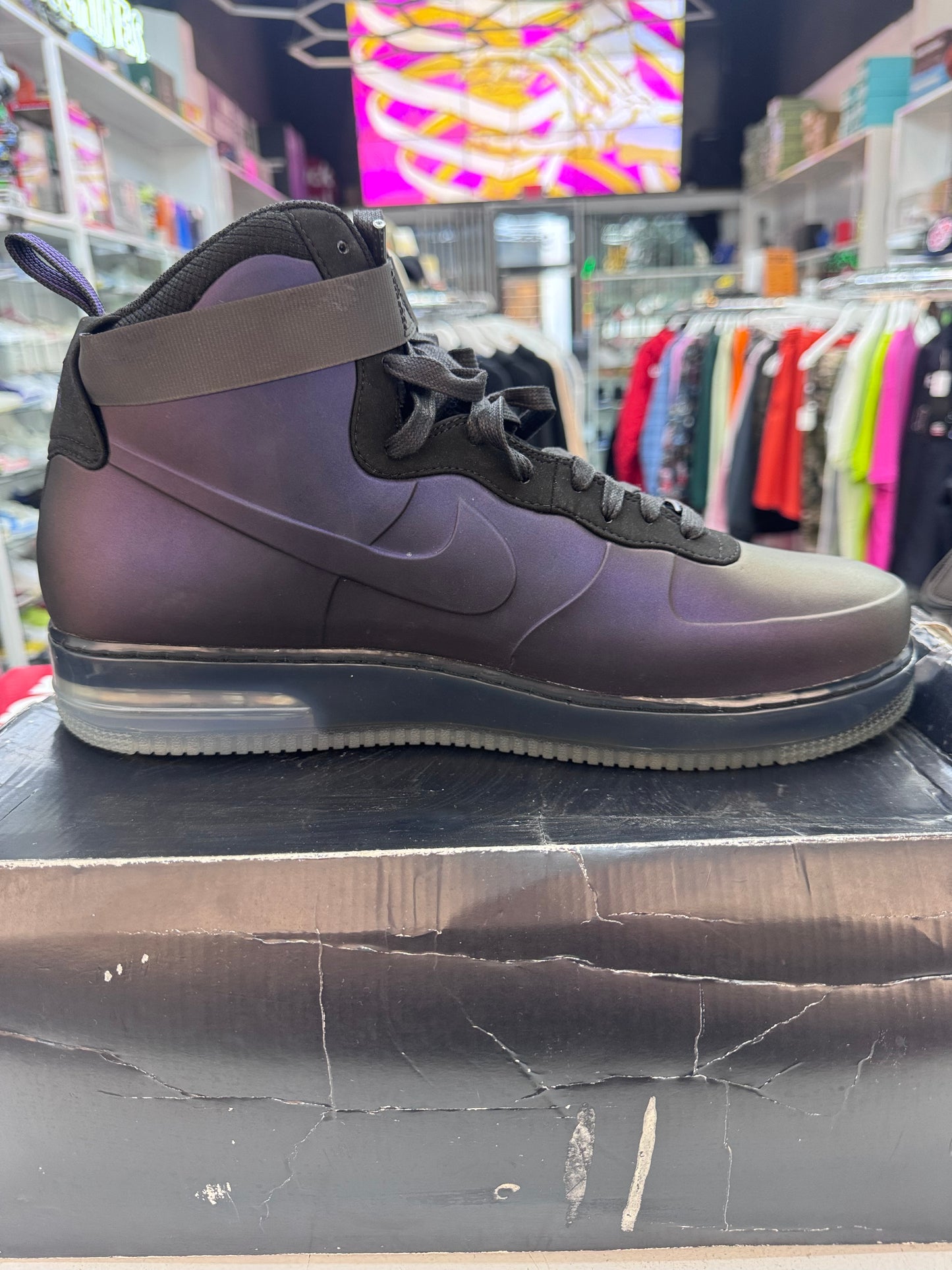 Nike Air Force 1 High Foamposite Eggplant Kobe 2011