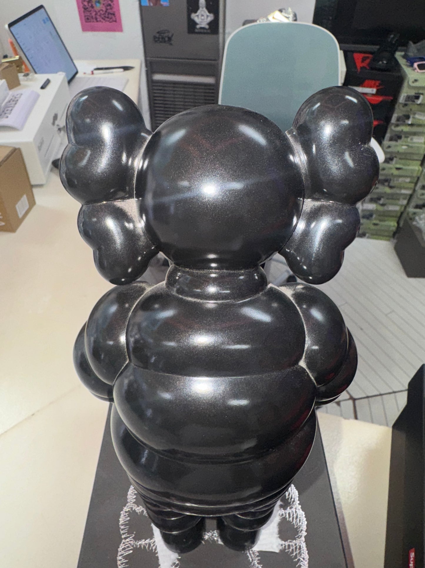 KAWS What Party Vinyl Figure Black