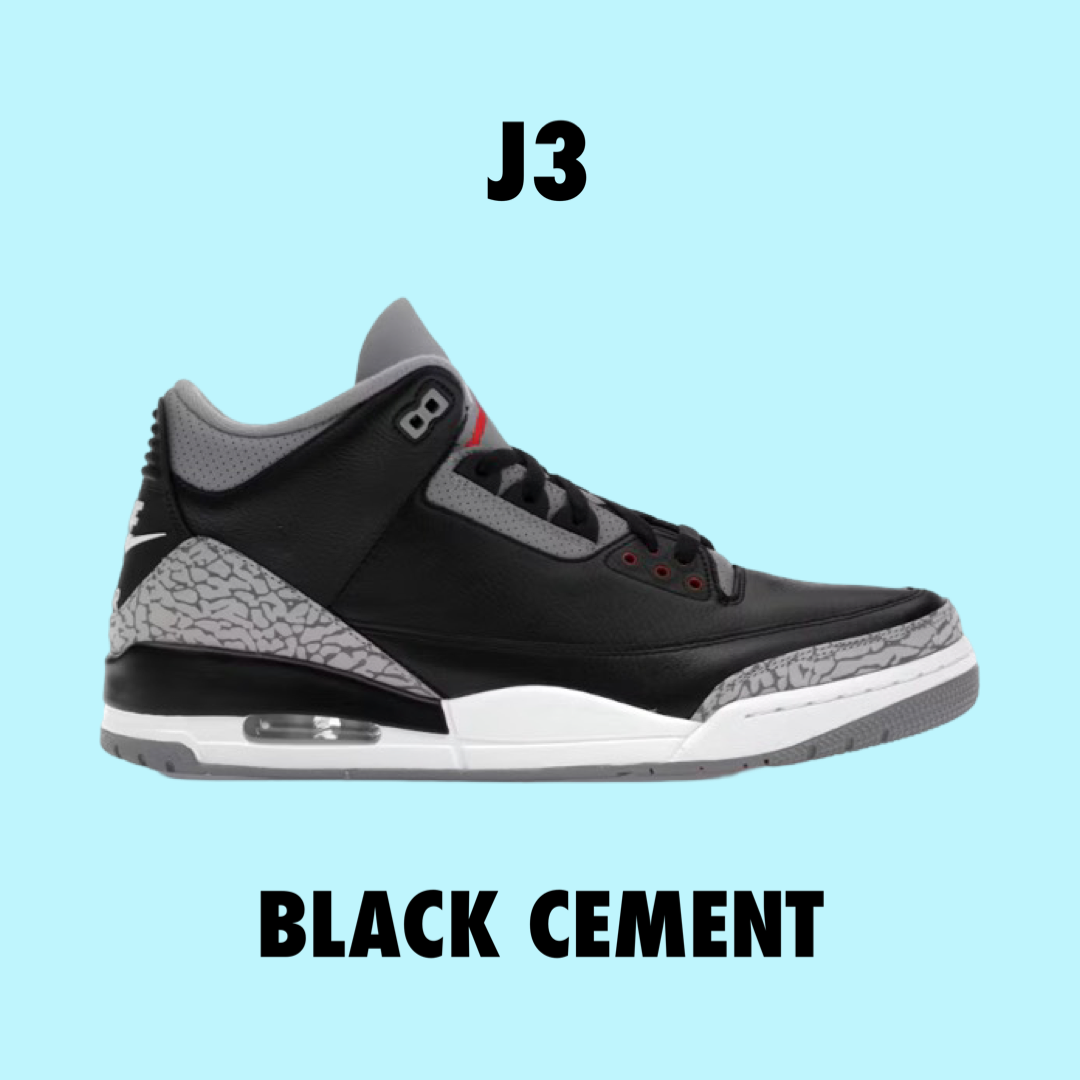 Jordan 3 Retro OG
Black Cement (2024)