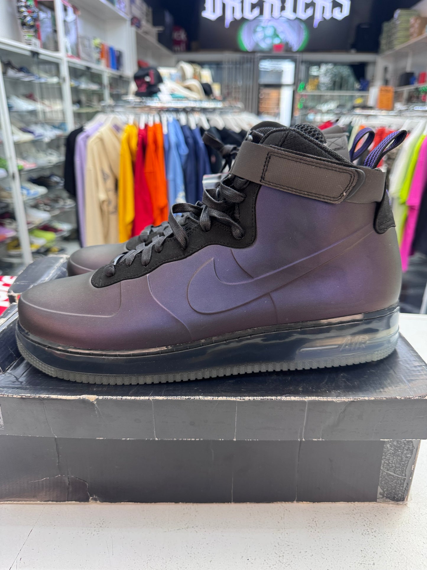 Nike Air Force 1 High Foamposite Eggplant Kobe 2011
