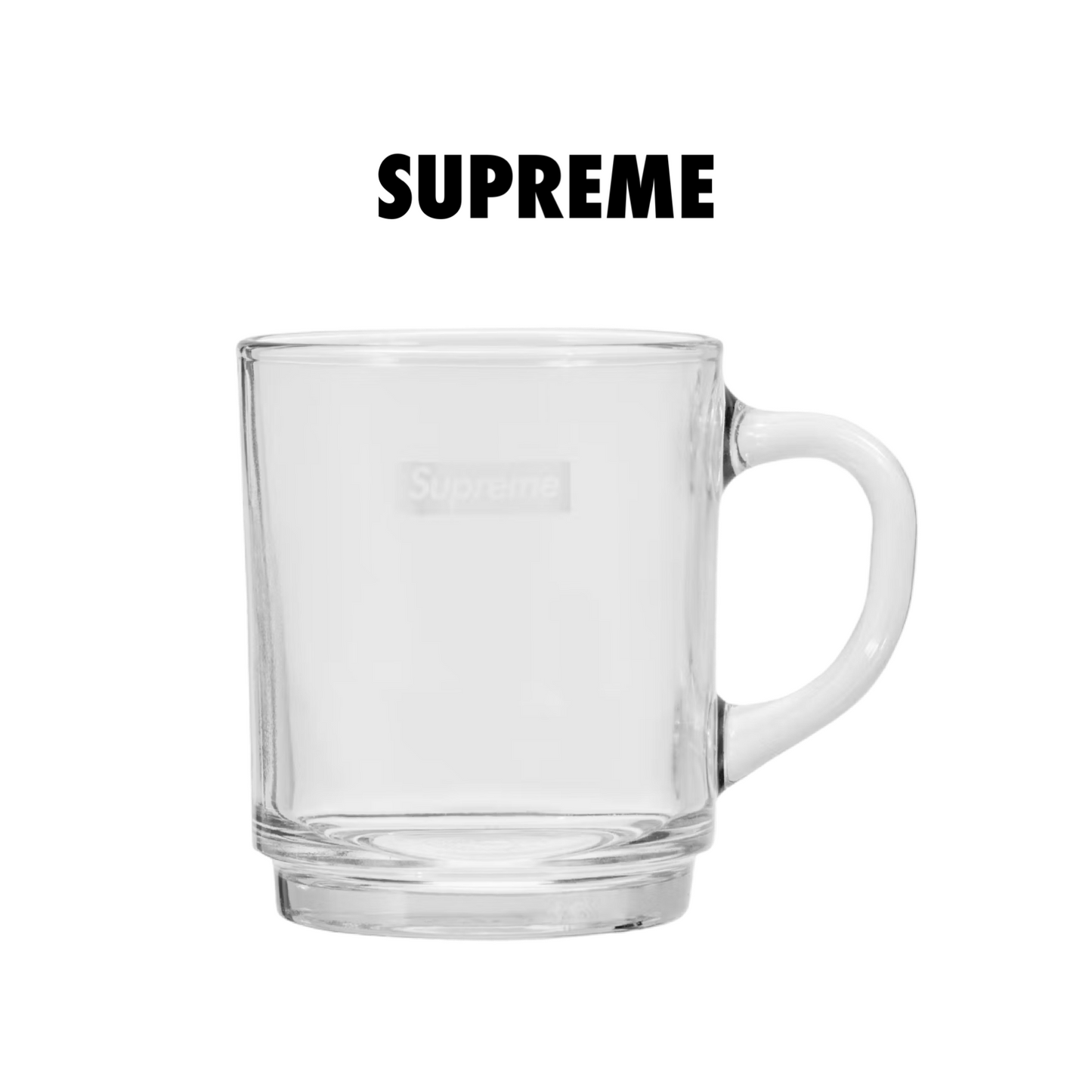 Supreme Duralex Glass Mugs (Set of 6) Clear