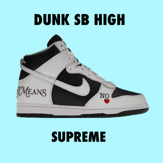 Nike SB Dunk High Supreme By Any Means black