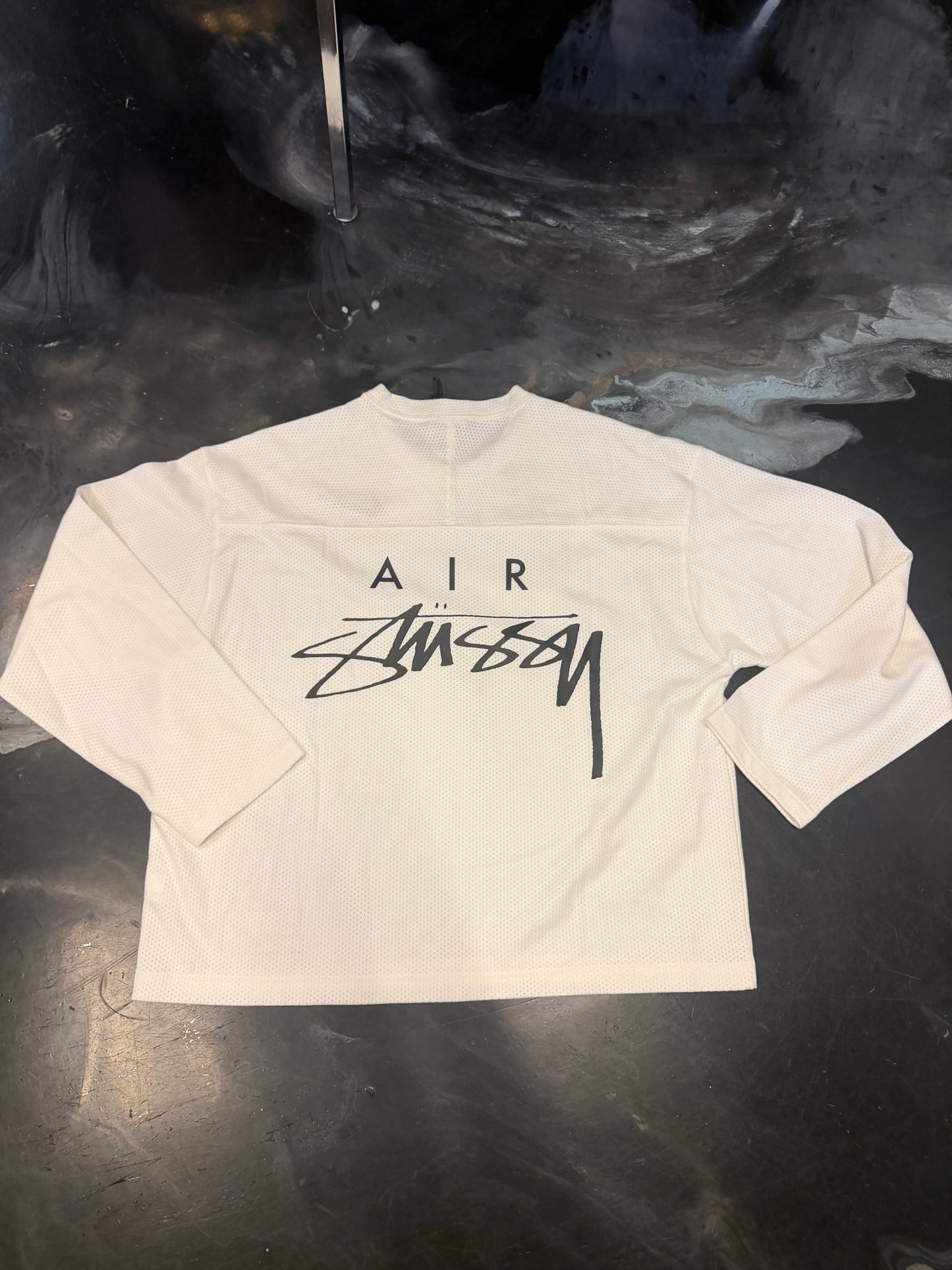 Stussy × Nike Dri-FIT Mesh Jersey sail