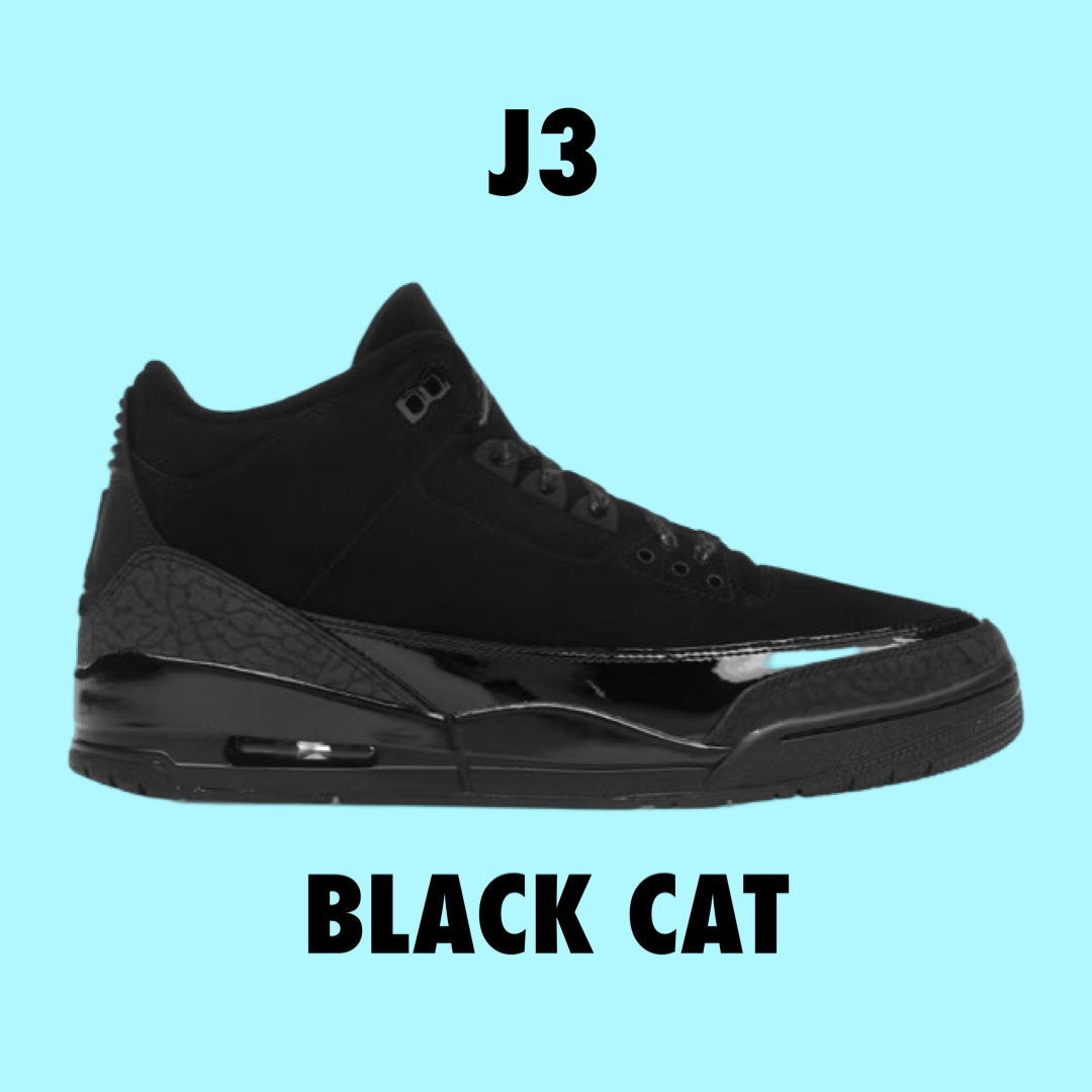 Jordan 3 Black Cat 2025