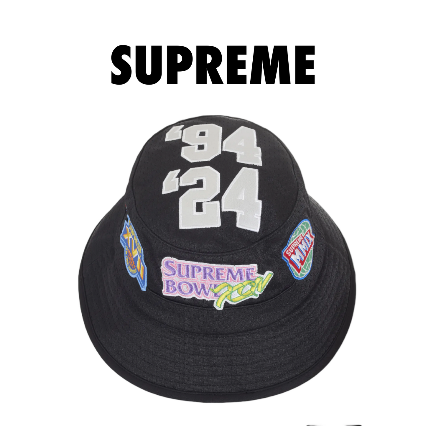 Supreme Playoffs Mesh Crusher Hat Black – Drexlers