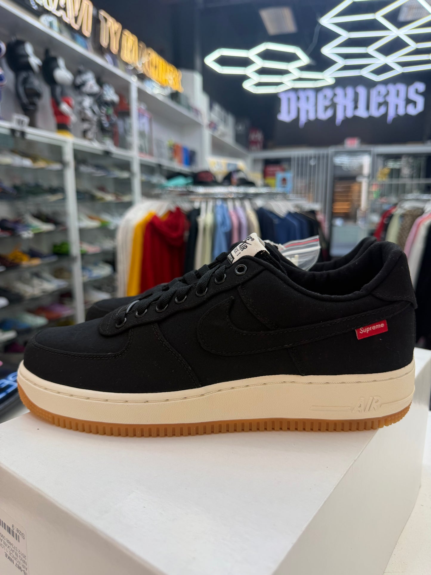 Nike Air Force 1 Low Supreme Black 2012