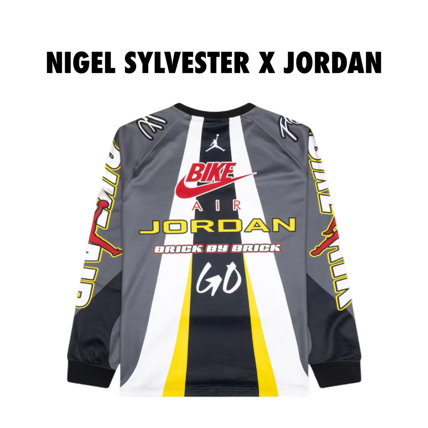 Jordan x Nigel Sylvester BMX Jersey iron grey