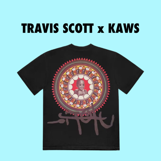 Travis Scott x Kaws Utopia Tee Black