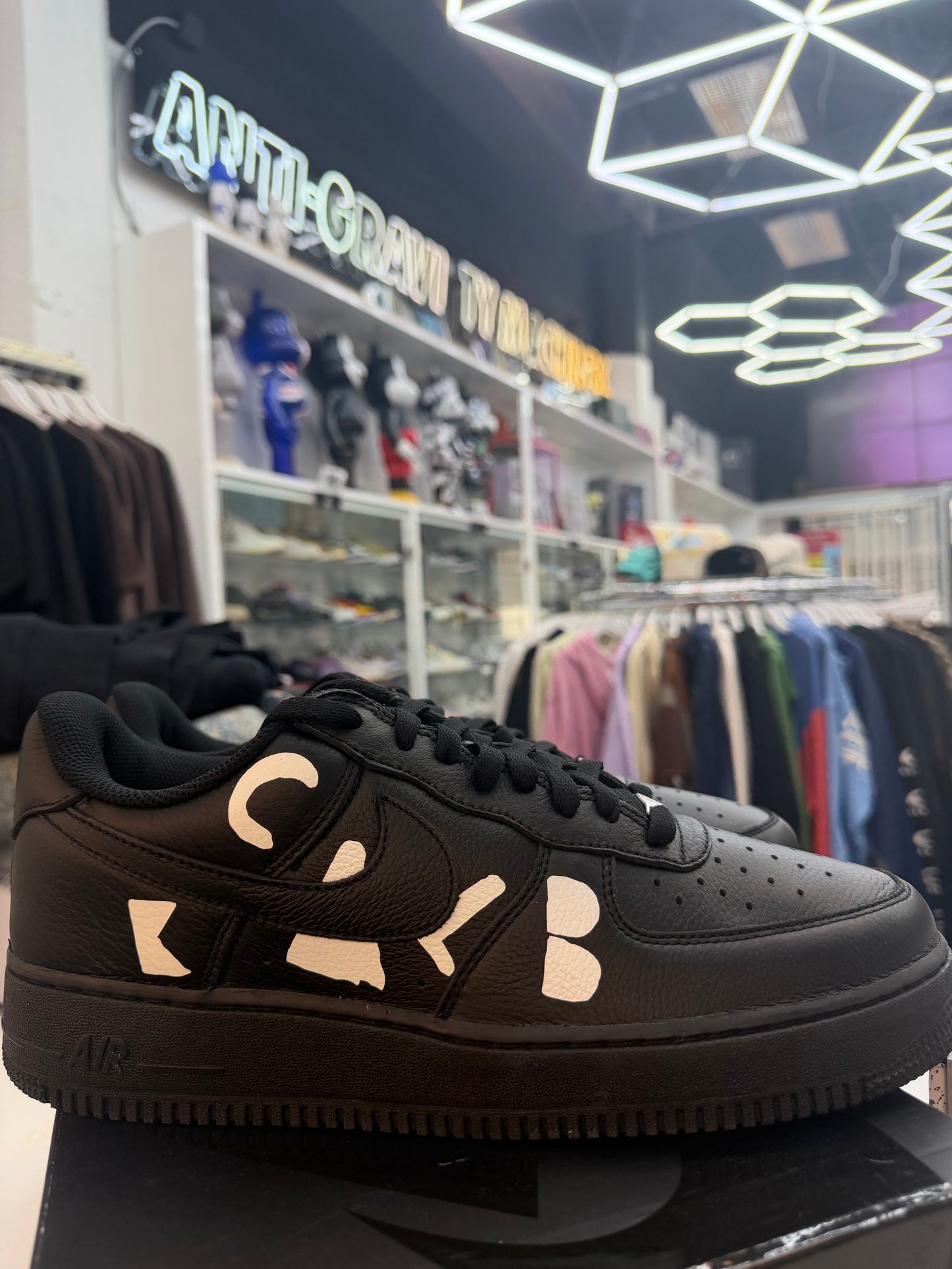 Nike Air Force 1 Low Retro SP BLACK Comme des Garçons Black