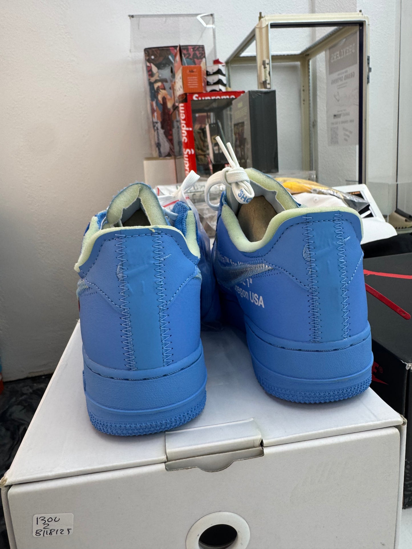 Off White x Nike Air Force 1 Low '07 MCA University Blue