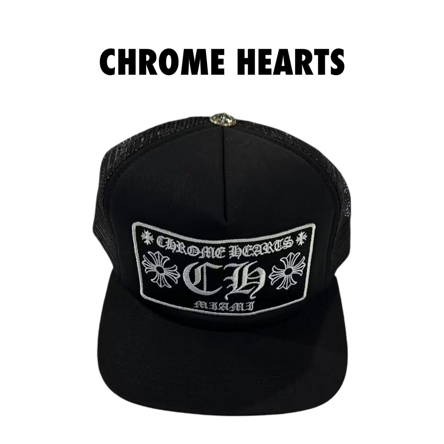 Chrome Hearts Miami Exclusive Trucker Hat Black