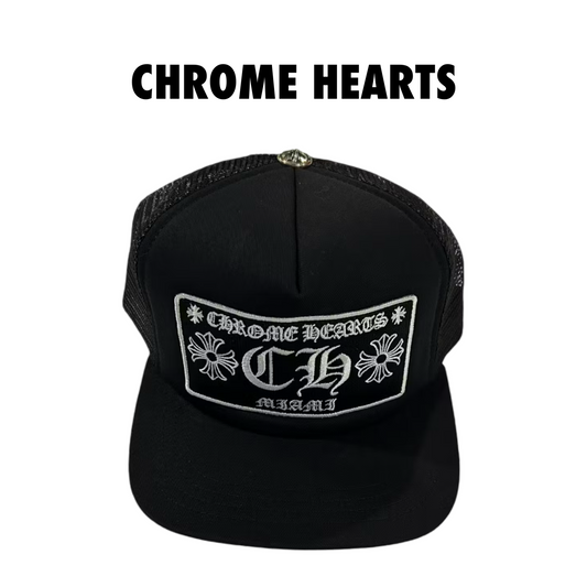 Chrome Hearts Miami Exclusive Trucker Hat Black