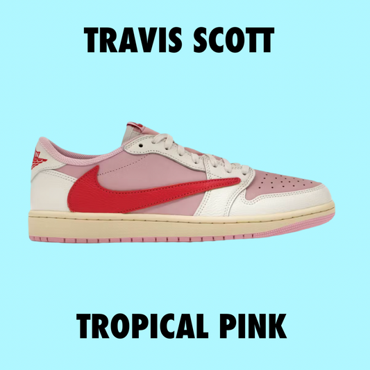 Jordan 1 Retro Low OG SP Travis Scott Sail Tropical Pink