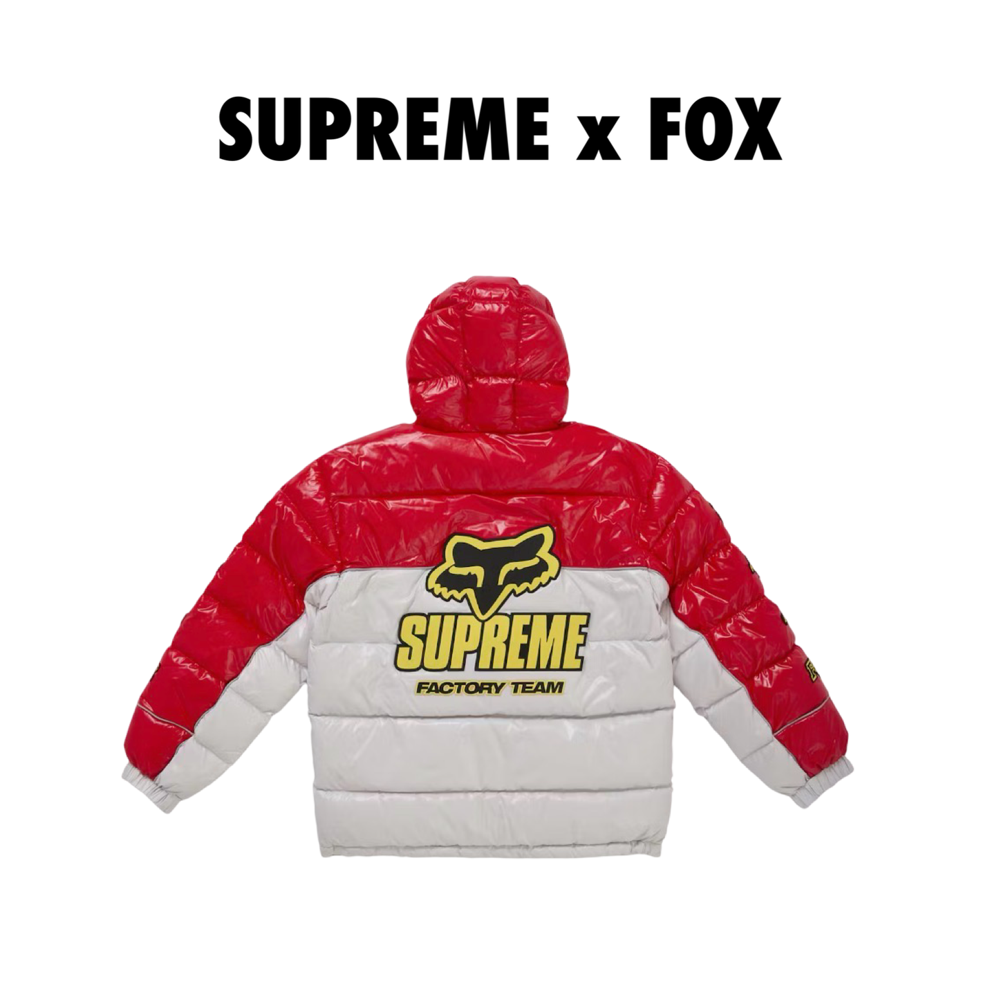 Supreme Fox Racing Shiny Down Puffer Jacket