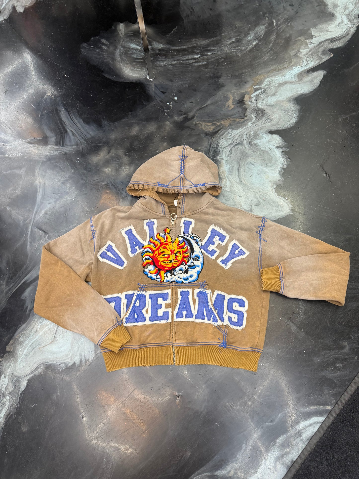 Vale Forever Sunny  Zip Up Hoodie brown