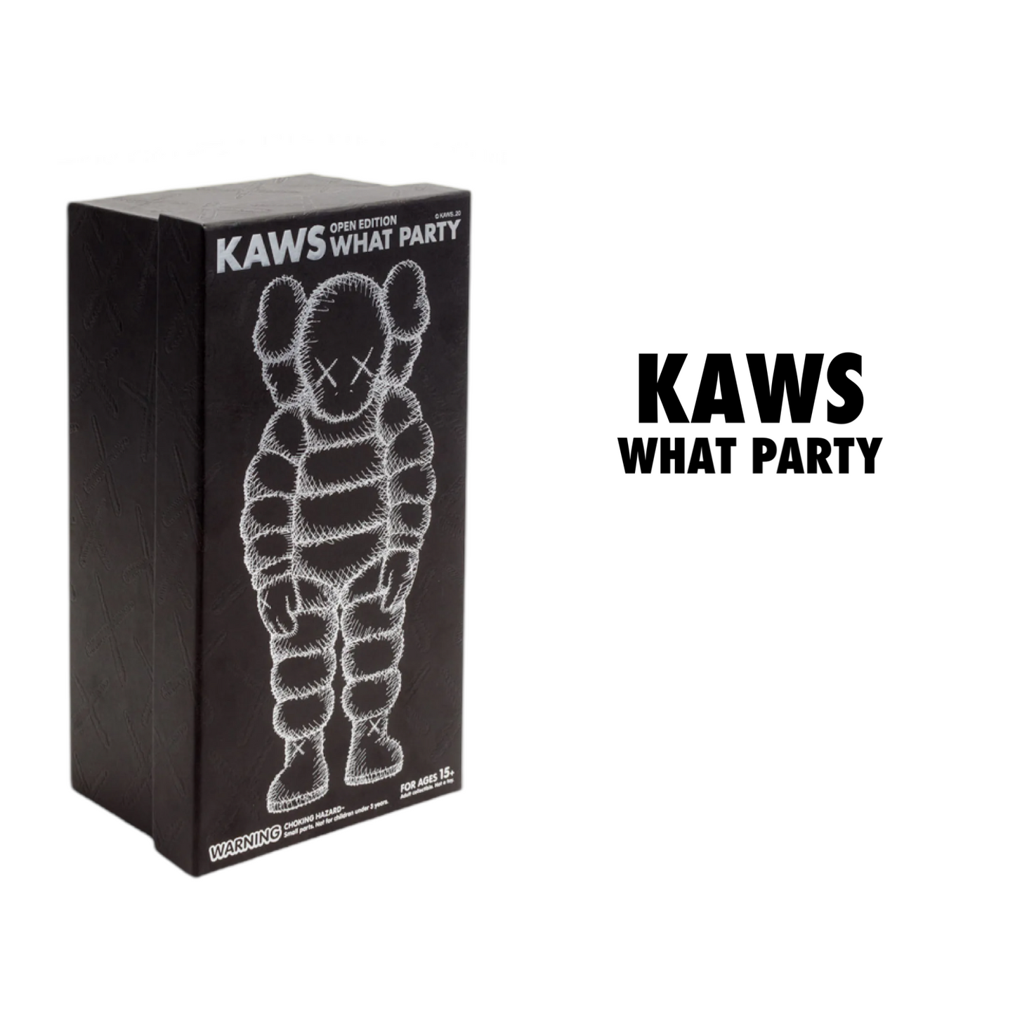 KAWS What Party Vinyl Figure Black